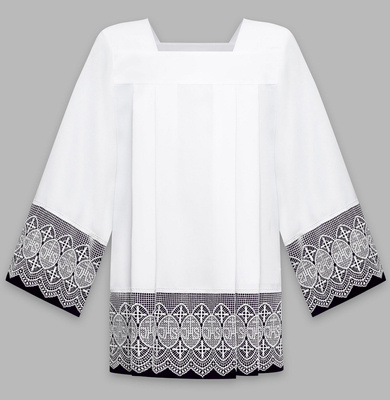 Surplice with black lining K11-CZ