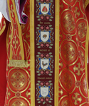 Silk chasuble "Passion and Resurrection of Jesus Christ" F820-C8