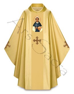 Chasuble gothique "Saint Martin de Porres" 431-G63g