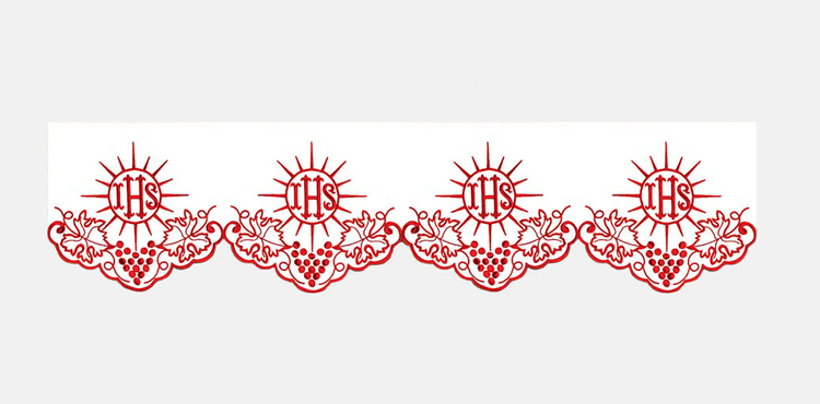 Altar cloth IHS OBR-31