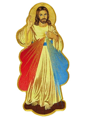 Embroidered Applique "Divine Mercy"