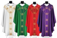 Set de 4 chasubles semi-gothiques SET-Y103