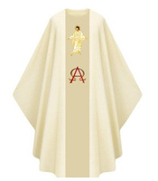 Chasuble gothique "Jésus est ressuscité" G444-AK