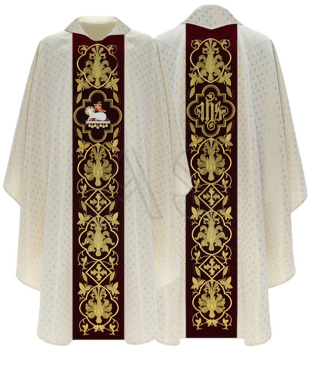Casulla gótica "Cordero de Dios" 814-AKC61