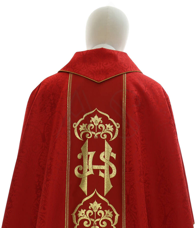 Chasuble gothique IHS