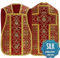 Roman chasuble "Heart of Jesus, Mary, Joseph" R822-AC8