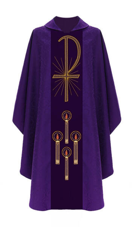 Casulla gótica "Adviento" 877-25