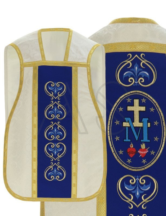 Chasuble romaine mariale R449-BN25