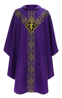 Chasuble semi-gothique "Alfa & Omega" Y211-F25