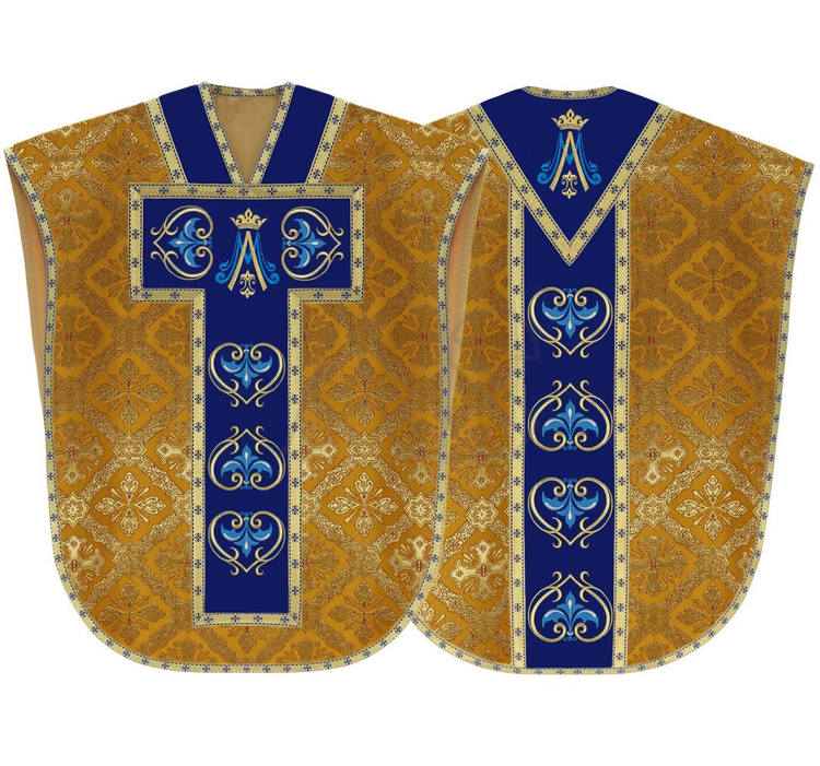 Casulla de seda "San Felipe Neri" F766-GN50