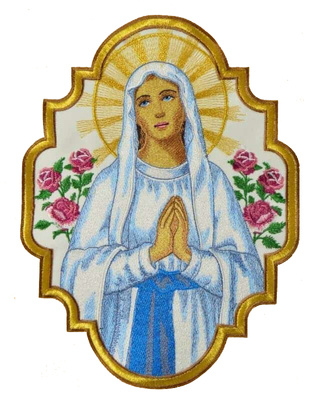 Applique brodée "Mère de Dieu"