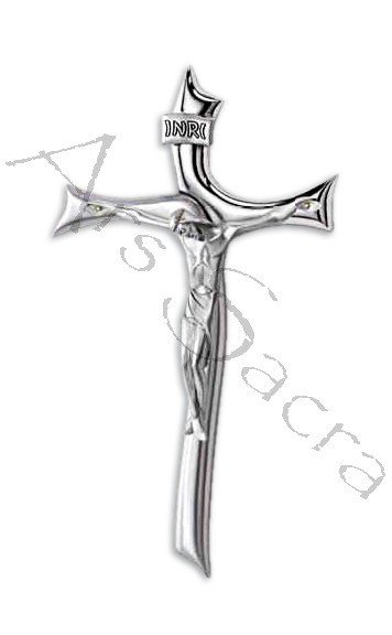 Cruz de plata chapado KSv