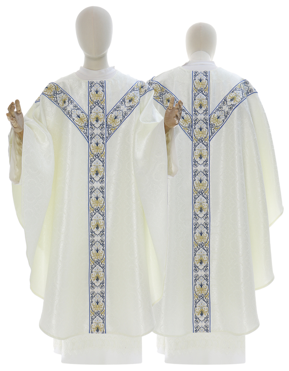 Chasuble semi-gothique mariale GY637-KN25