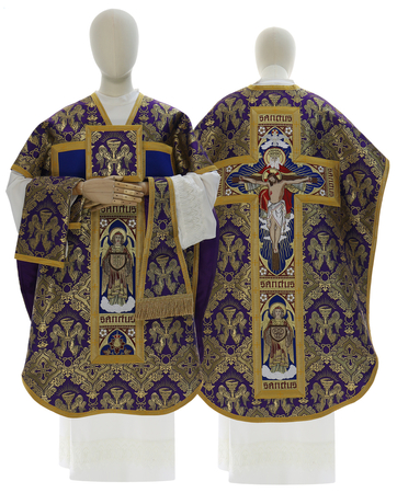 Chasuble en soie "Sainte Trinité" F778-60