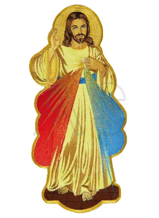 Embroidered Applique "Divine Mercy"