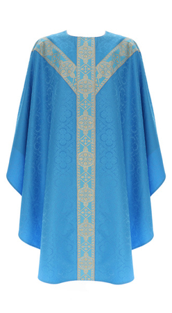 Chasuble semi-gothique mariale GY201-N25