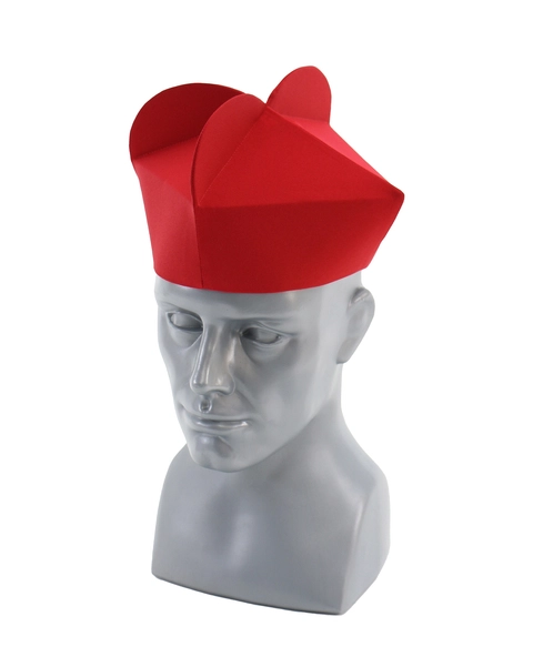 Barrette rouge à 3 cornes B-7