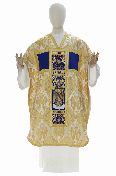 Casulla de seda "Santísima Trinidad" F778-60