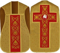 Roman chasuble "Lamb" R724-GC16