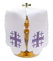 Ziboriumvelum "Jerusalemkreuze" SP-09-F