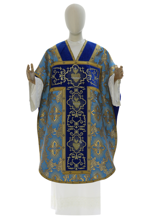 Kasel "St. Philip Neri" "Herz von Jesus, Maria, Josef" F822-AN9-PEL