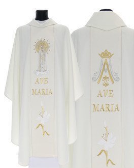 Casulla gótica "Nuestra Señora de Fátima" 728-Kg