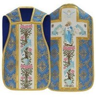 Casulla romana mariana "Ave Maria" R473-N9