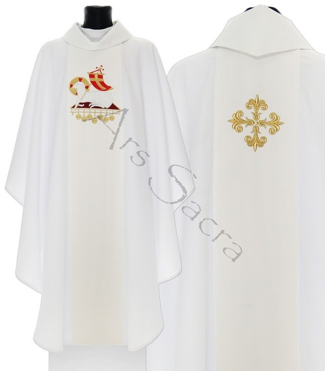 Casulla gótica "Cordero de Dios" 601-ABg