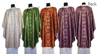 Set of 4 semi gothic chasubles SET-GY102-14