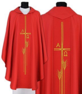 Chasuble gothique "Alfa & Omega" 678-C