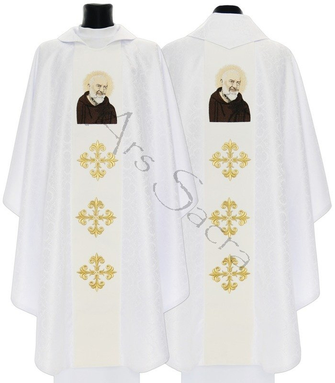 Chasuble gothique "Saint Padre Pio" 413-AB25