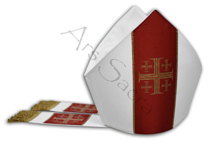 Mitra "Cruces de Jerusalén" M103-R