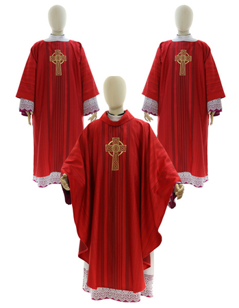 Casulla estilo gótico, Dalmatika "Cruz celta" SET-886-31