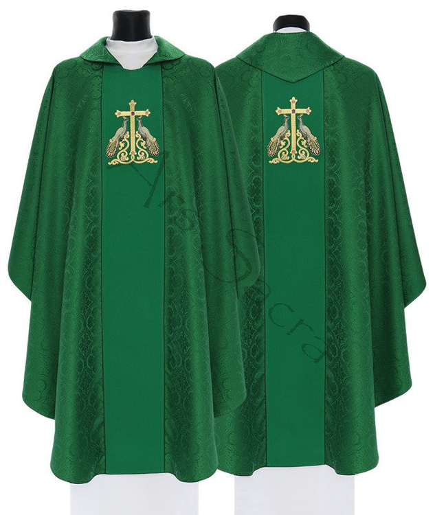 Chasuble gothique "Thème Paon" 758-Z25