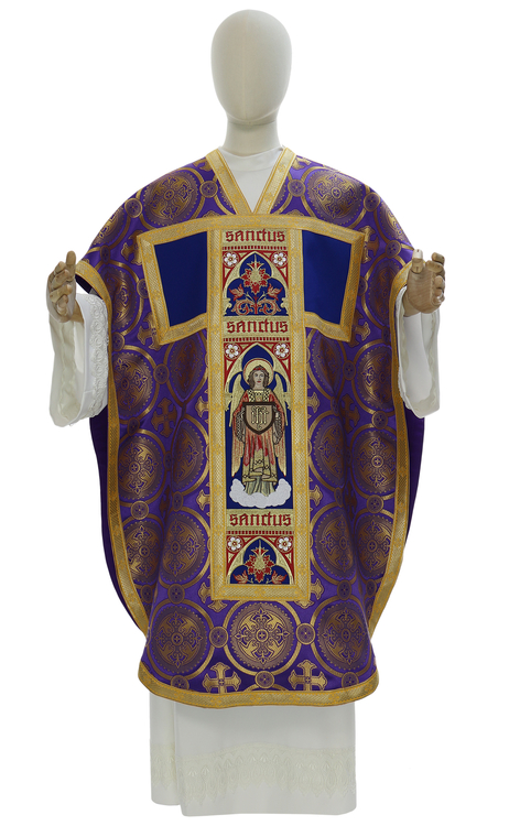 Casula di seta "Santa Trinità" F778-8