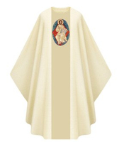 Chasuble gothique "Jésus est ressuscité" G446-AK