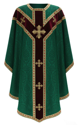 Casulla semigótica GY848-AZC12