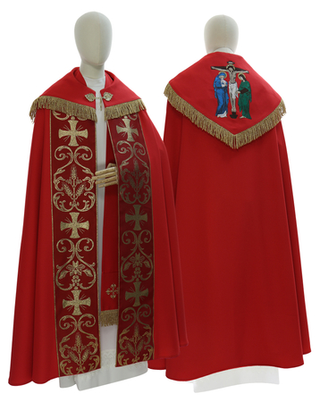 Chape gothique "Crucifixion" K027-Ch6f
