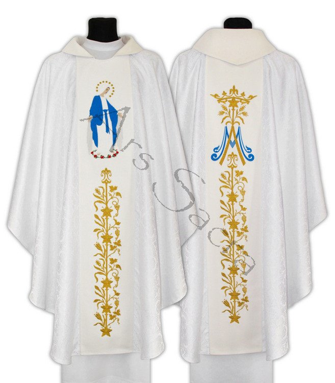 Chasuble mariale "Notre-Dame des Grâces" 629-AB25