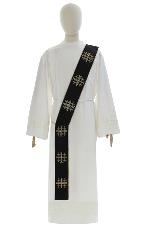 Étole de diacre '"Croix de Jérusalem" SD103-CZ