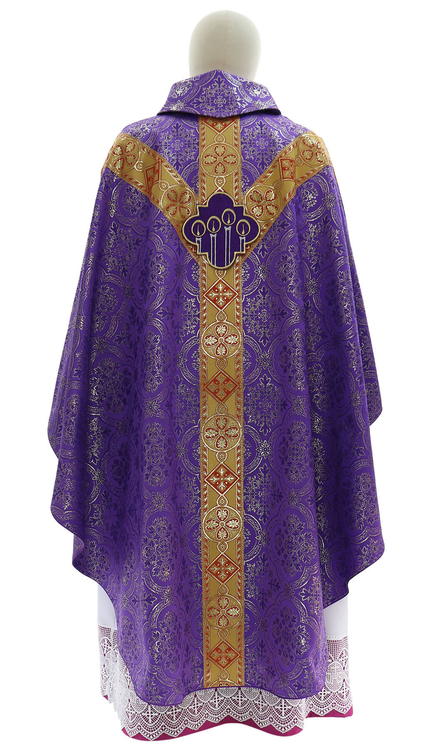 Halbgotische Kasel "Advent" Y114-F14g-AP
