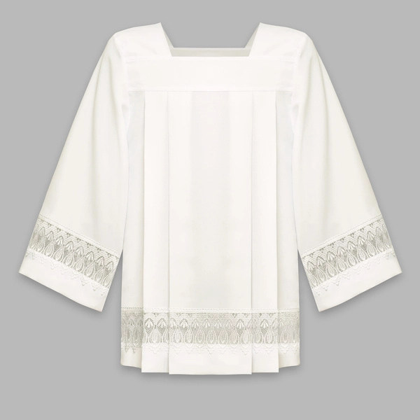 Crème Surplis avec de la dentelle K2-K