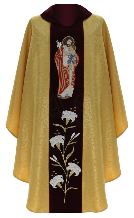 Chasuble gothique "Saint Joseph" 471-AGCC25