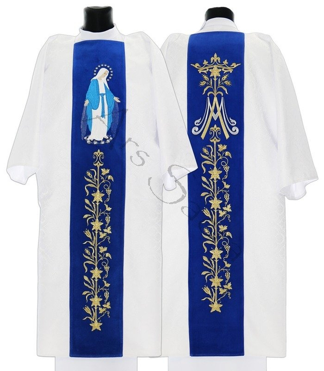 Dalmática gótica mariana D629-ABN25