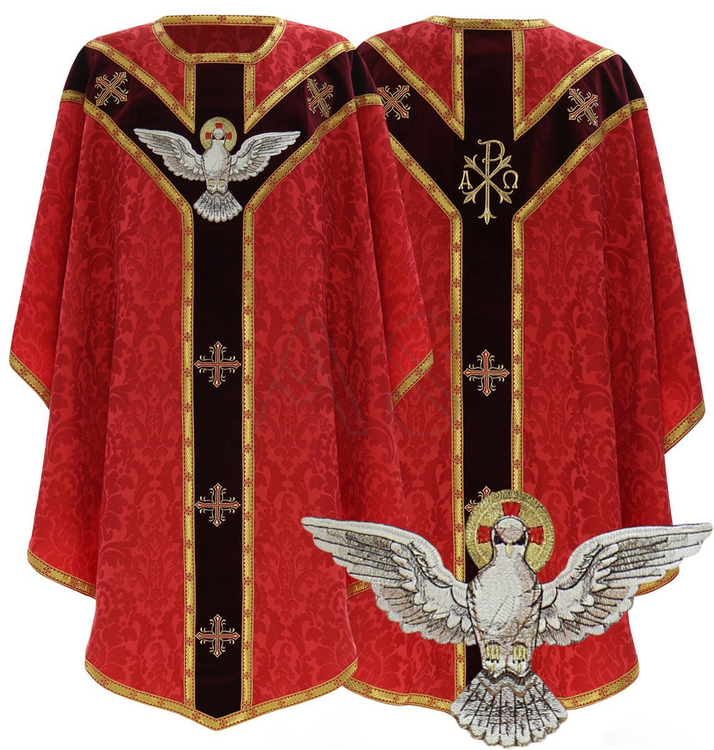 Casulla semigótica "Espíritu Santo" GY809-AGC26