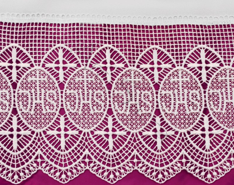 Chorhemd mit violettem Futterstoff K11-F