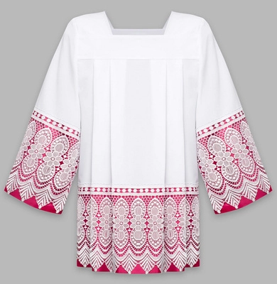 Surplis avec doublure pourpre K21-F