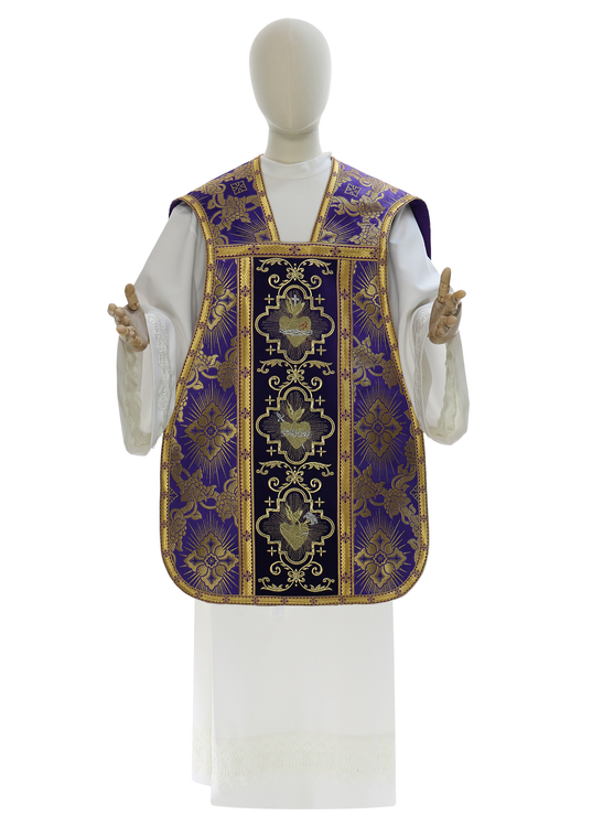 Römische Kasel "Herz von Jesus, Maria, Josef" R822-AF9