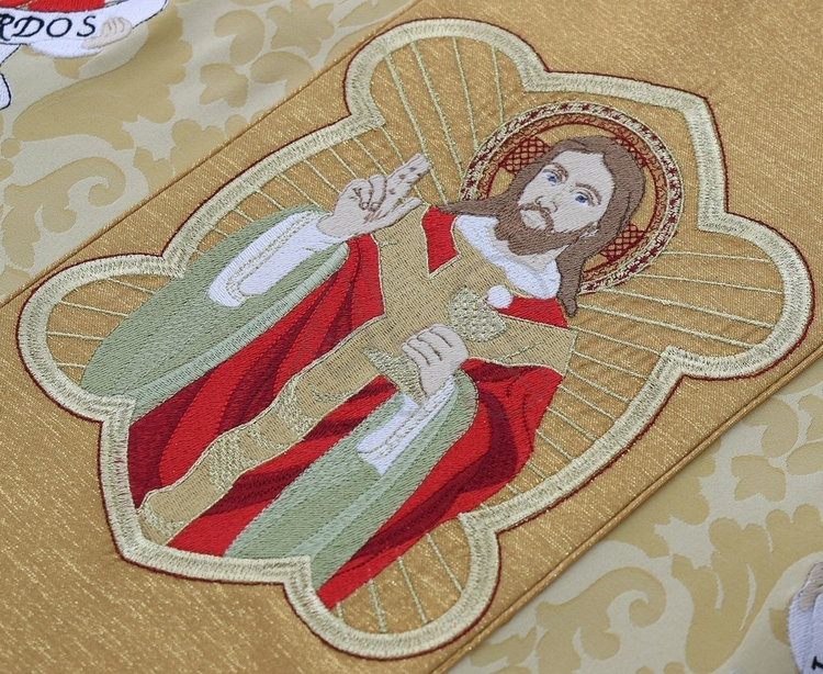 Chasuble gothique "Jésus le prêtre" 458-GG26
