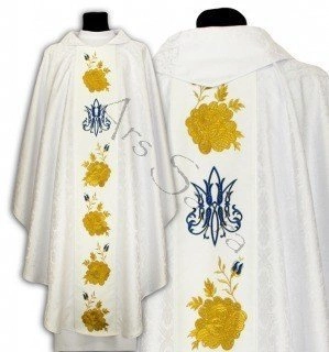 Chasuble gothique mariale  - en stock, expédition sous 24h